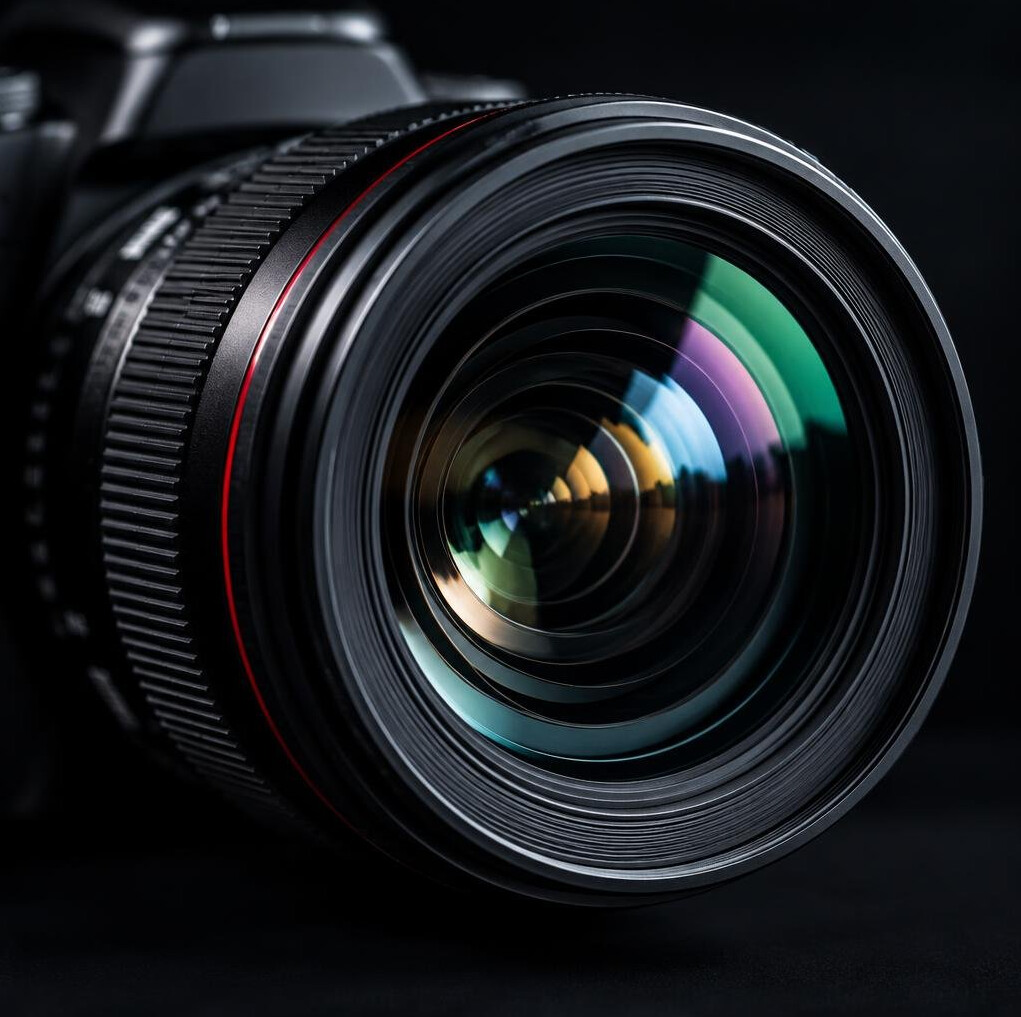Close-up of a camera lens